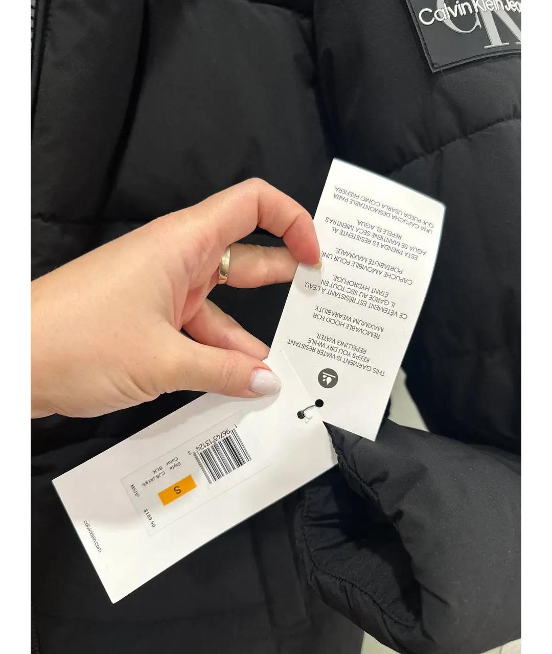 CALVIN KLEIN Черная куртка, фото 4