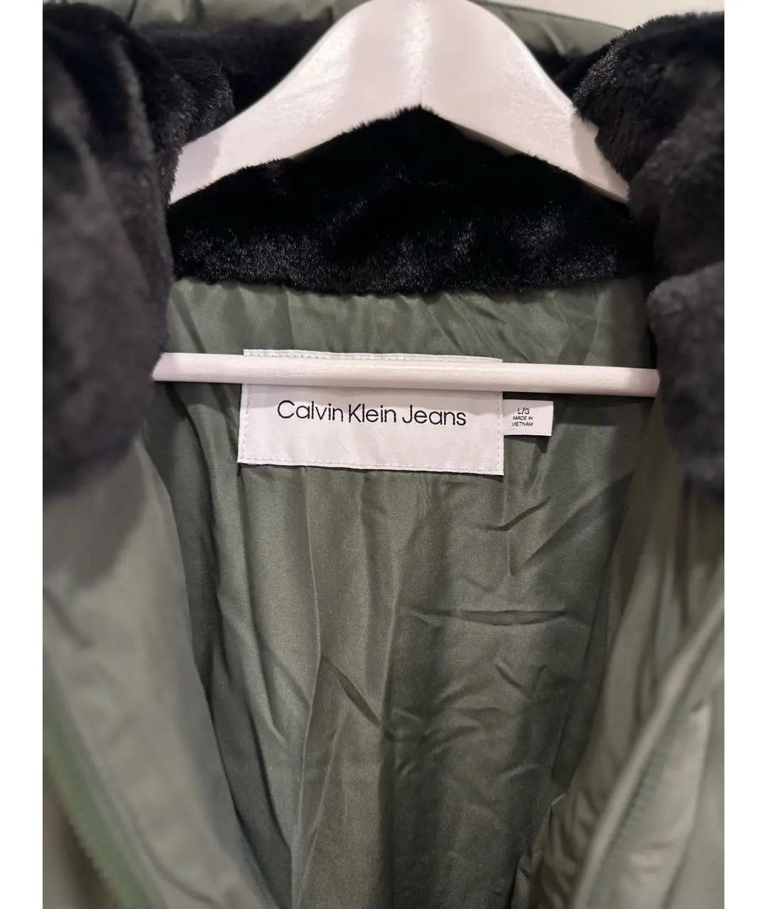 CALVIN KLEIN Хаки куртка, фото 4