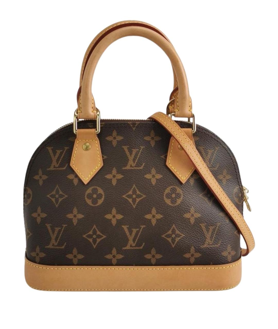 LOUIS VUITTON Коричневая сумка с короткими ручками, фото 1