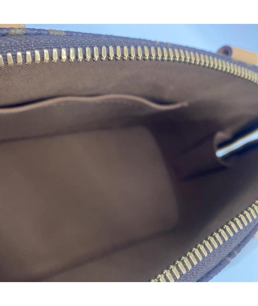 LOUIS VUITTON Коричневая сумка с короткими ручками, фото 5