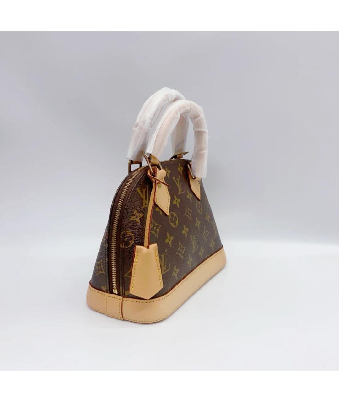 LOUIS VUITTON Коричневая сумка с короткими ручками, фото 4