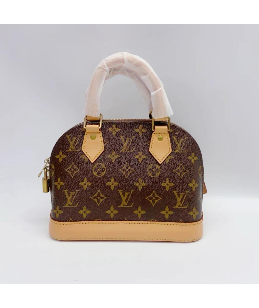 LOUIS VUITTON Коричневая сумка с короткими ручками, фото 3