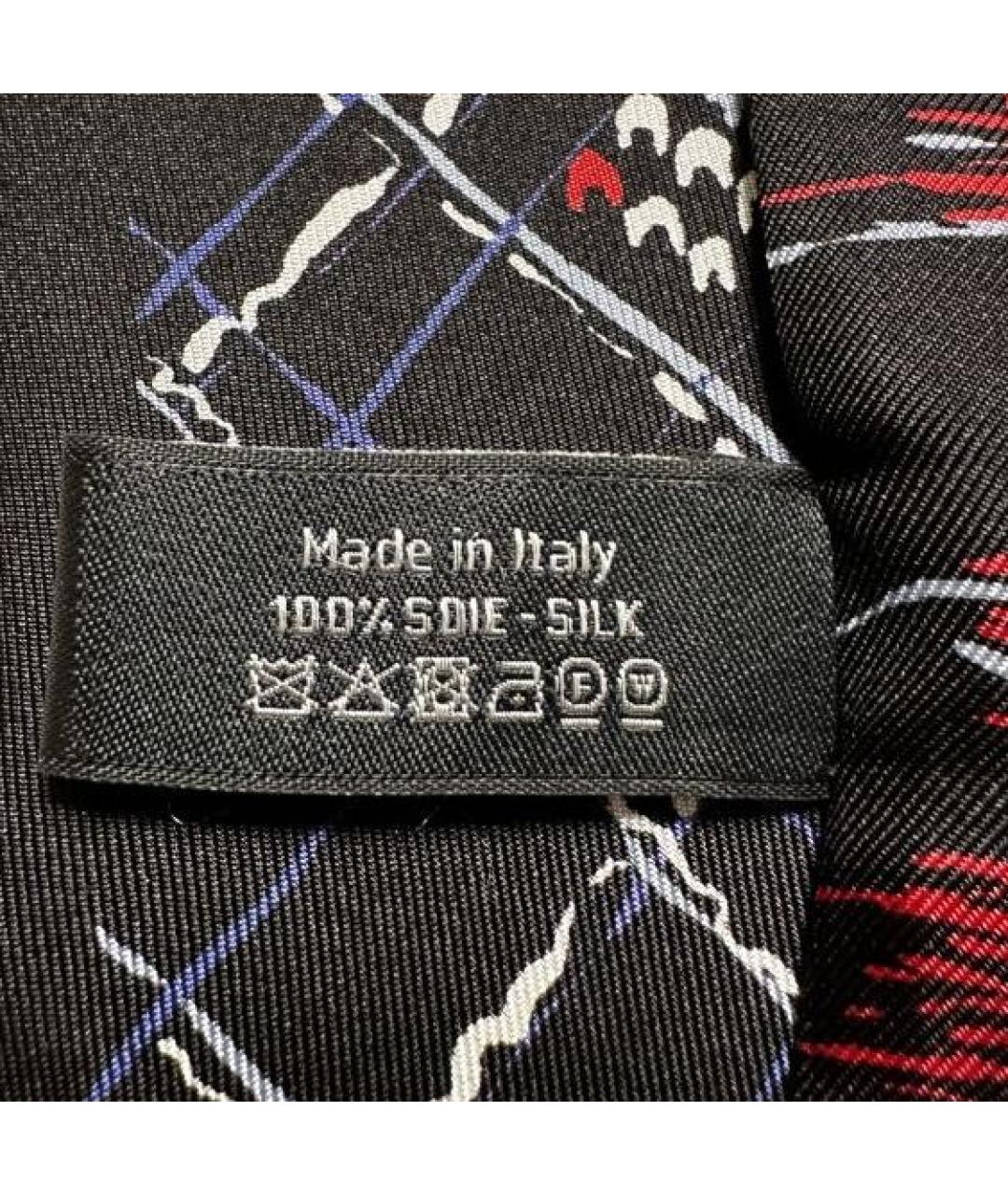 CHANEL Черный шелковый шарф, фото 3