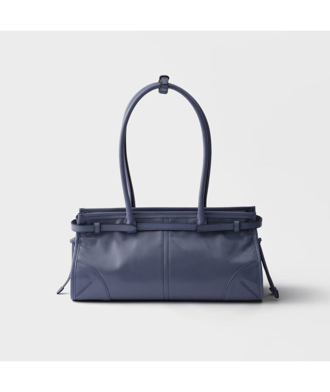 PRADA Синяя кожаная сумка через плечо, фото 3