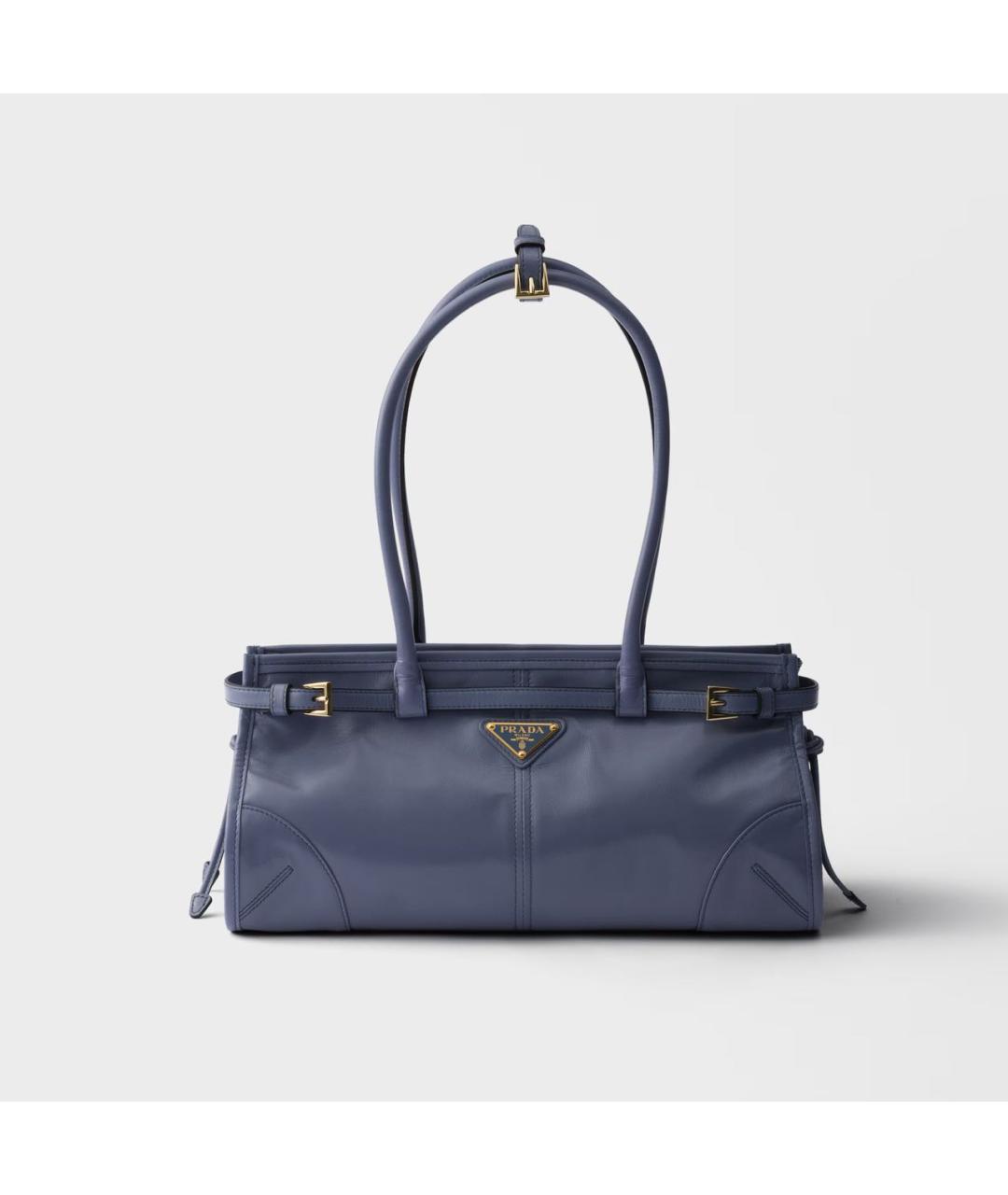 PRADA Синяя кожаная сумка через плечо, фото 5