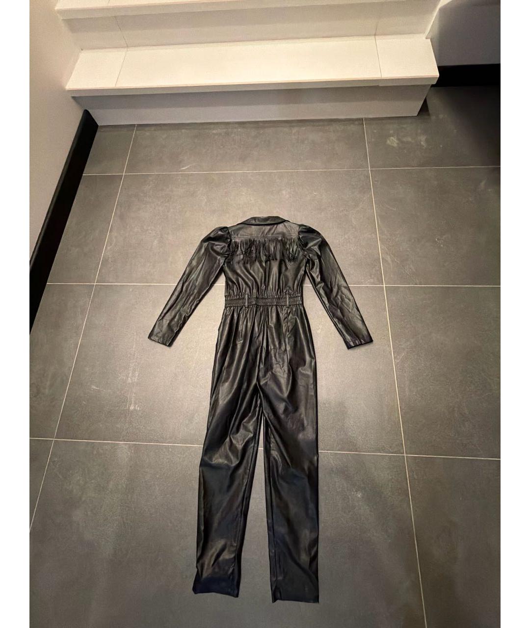 MONNALISA Черный хлопковый комбинезон, фото 2