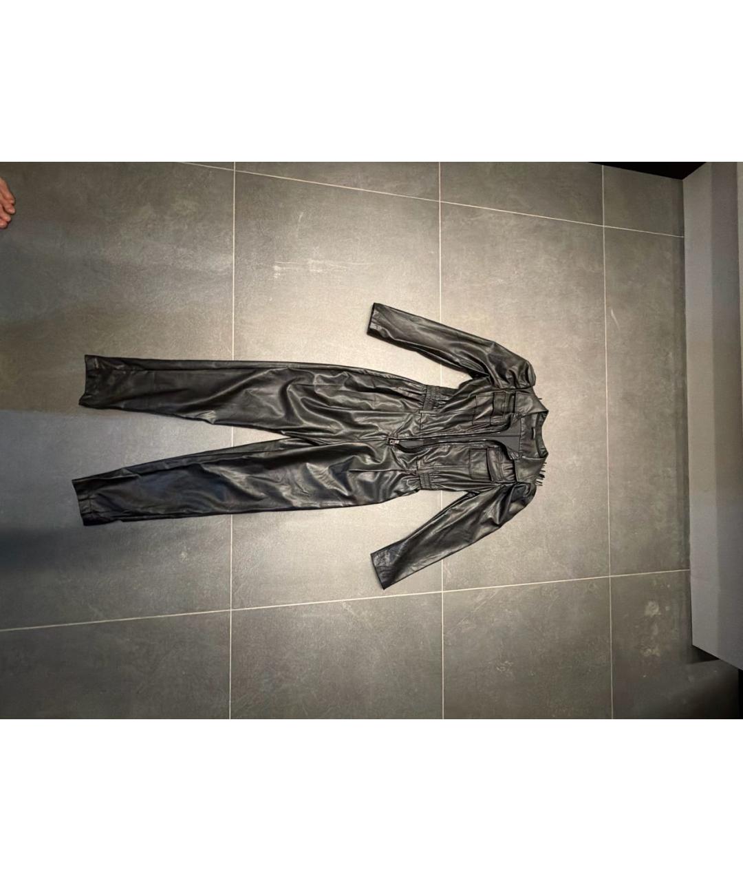 MONNALISA Черный хлопковый комбинезон, фото 6