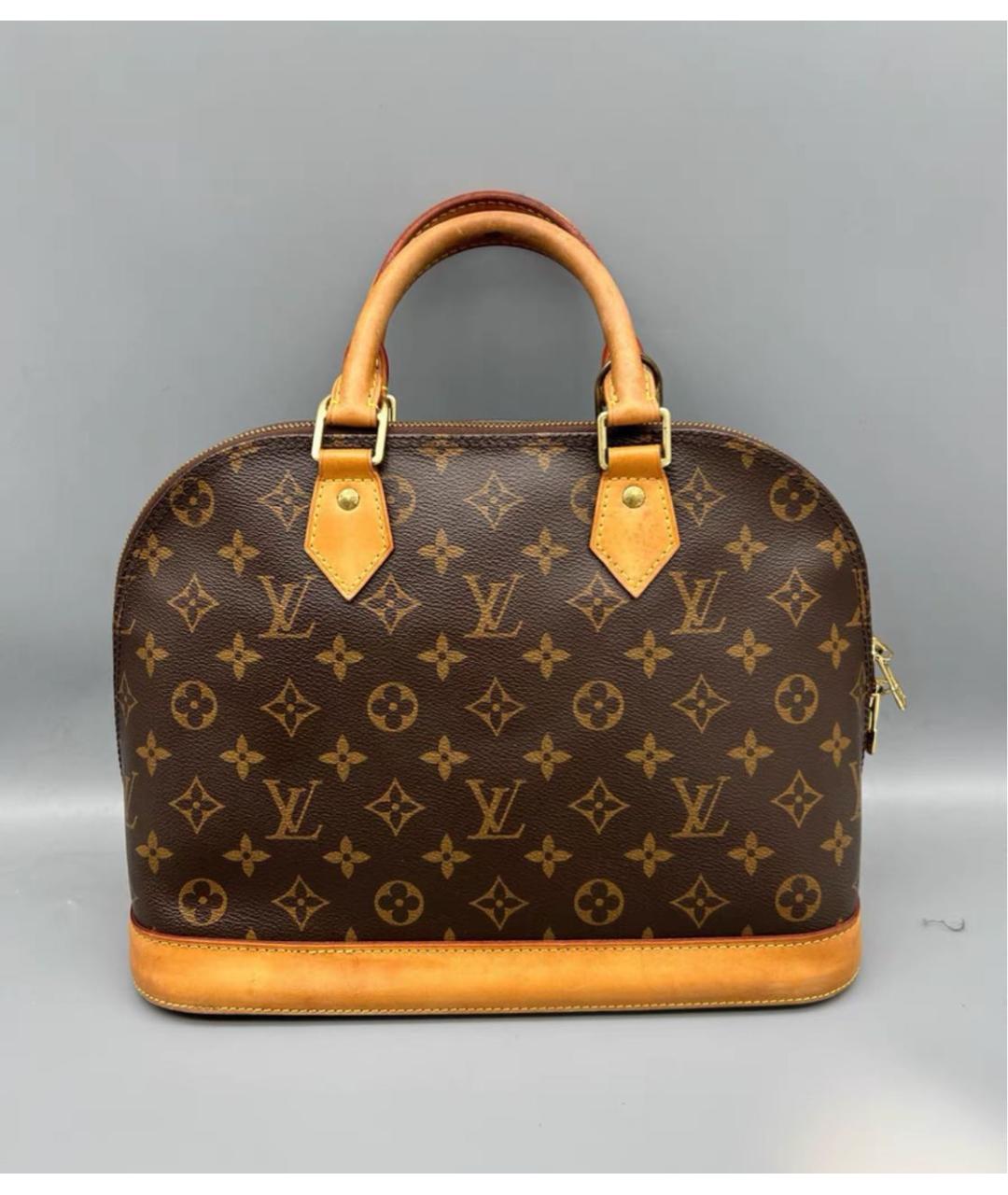 LOUIS VUITTON Коричневая сумка с короткими ручками, фото 7