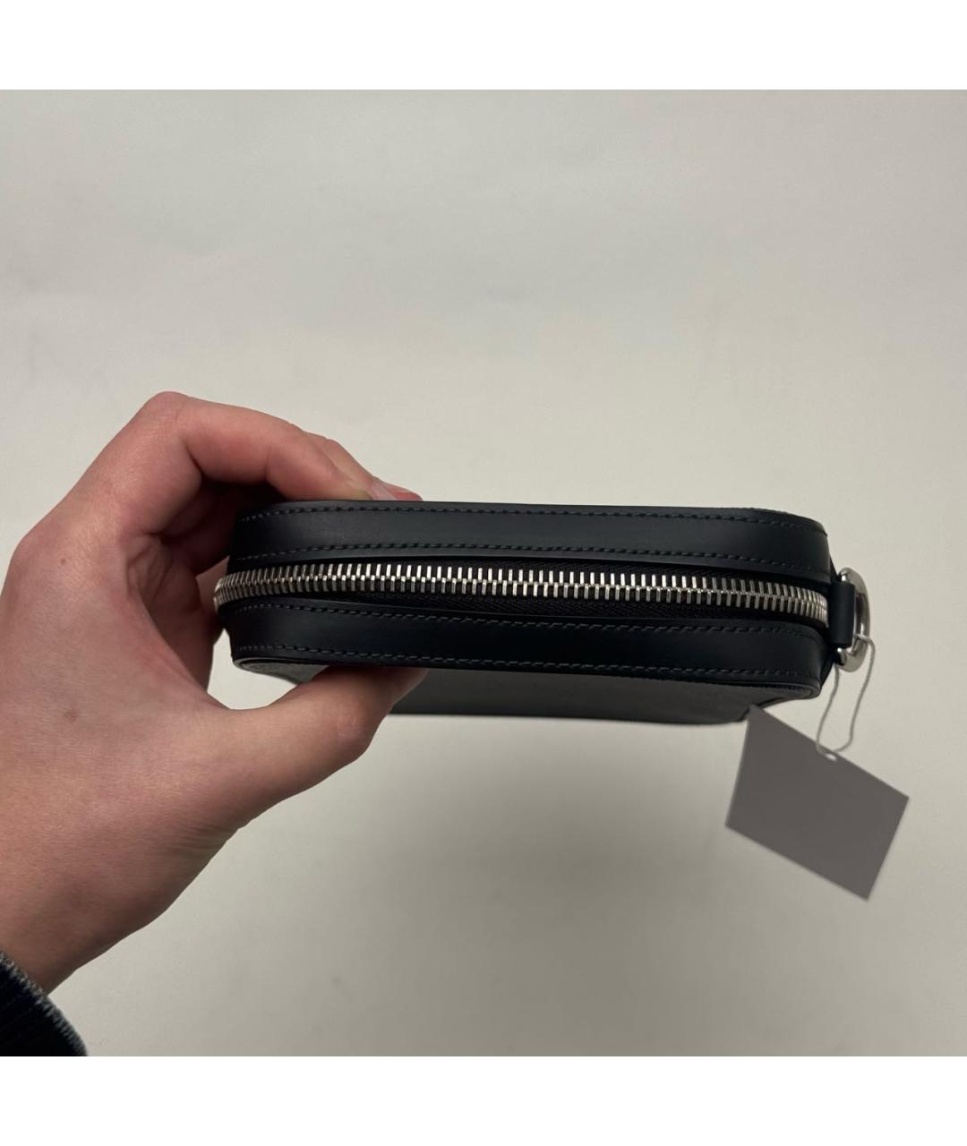 LOUIS VUITTON Темно-синий кожаный кошелек, фото 5