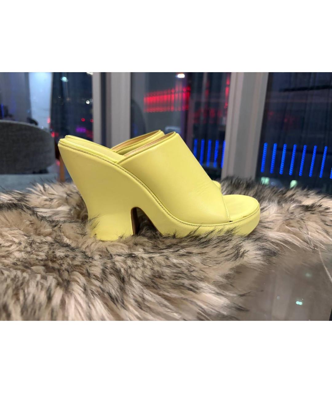 BOTTEGA VENETA Зеленые мюли, фото 8