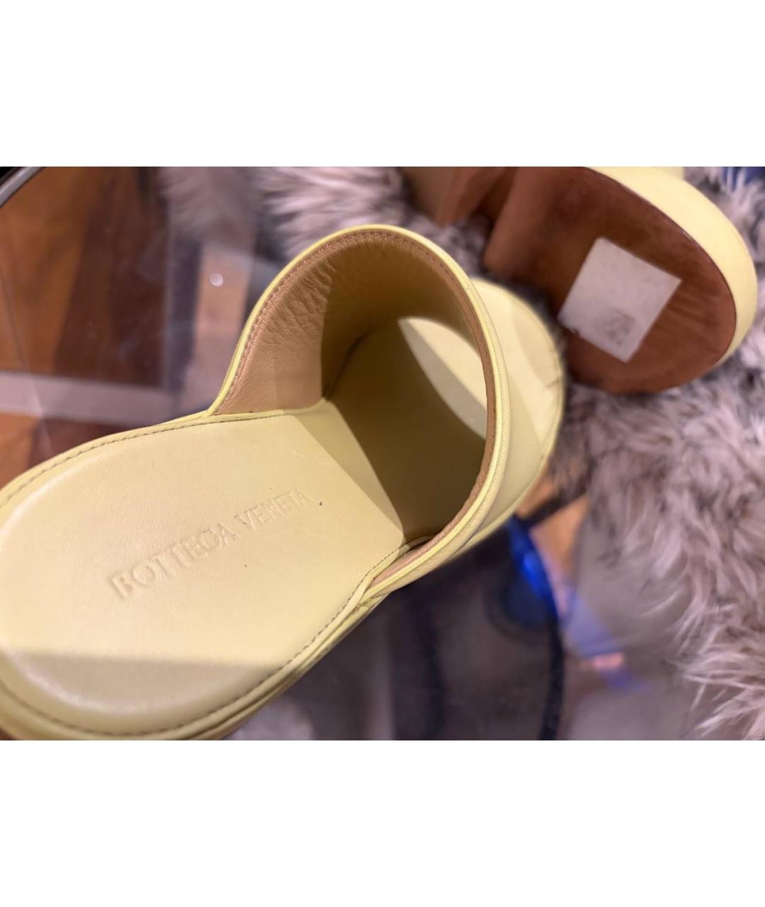 BOTTEGA VENETA Зеленые мюли, фото 3