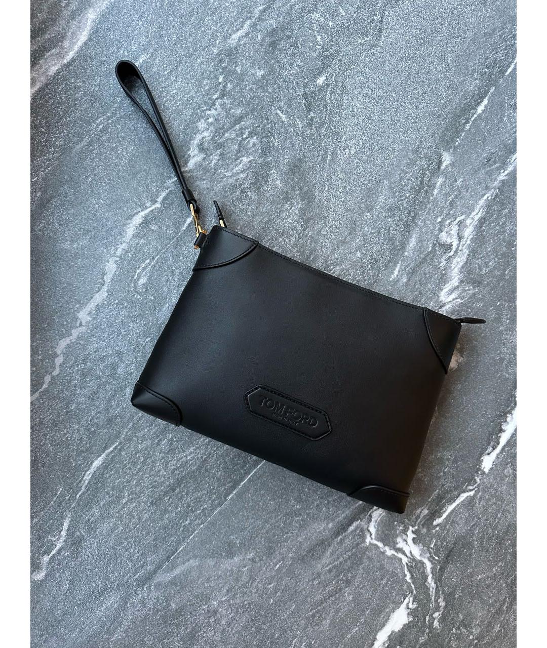 TOM FORD Черная кожаная папка для документов, фото 5