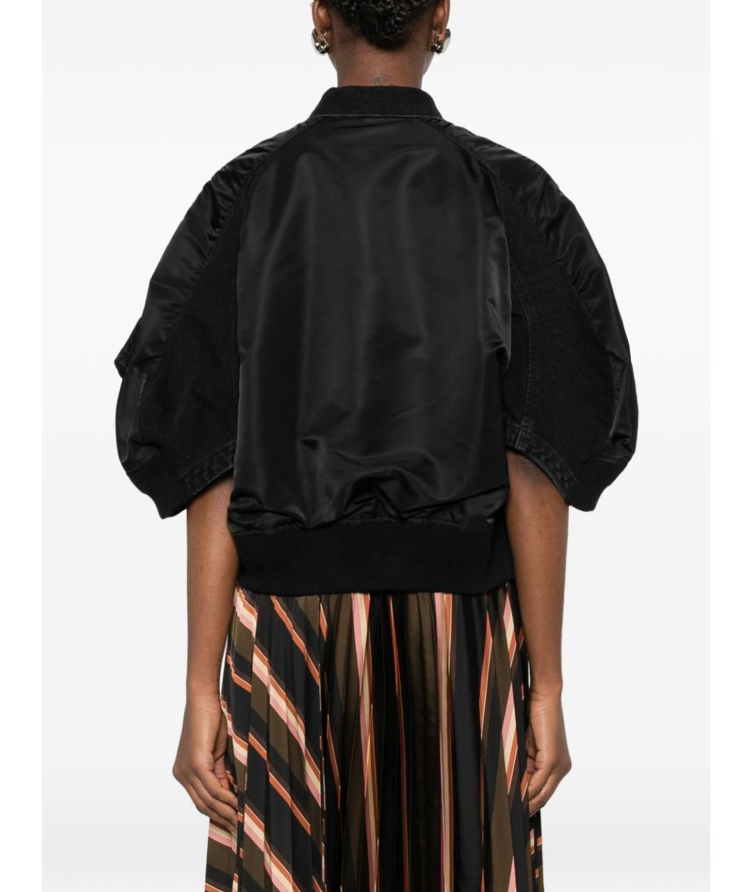 SACAI Черная хлопковая куртка, фото 3