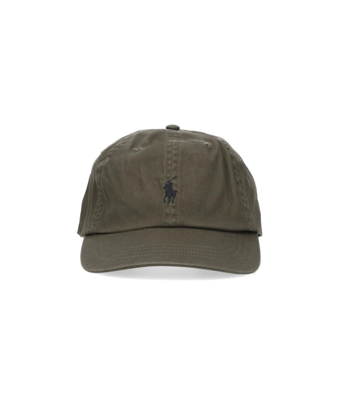 POLO RALPH LAUREN Зеленая хлопковая кепка/бейсболка, фото 1