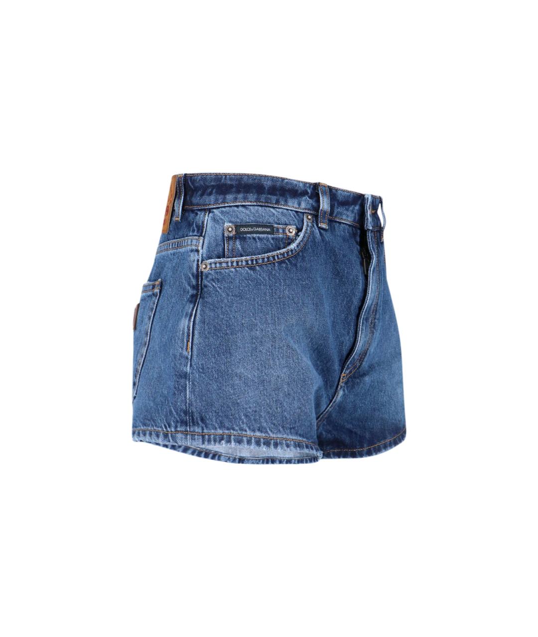 DOLCE&GABBANA Черные хлопковые шорты, фото 3