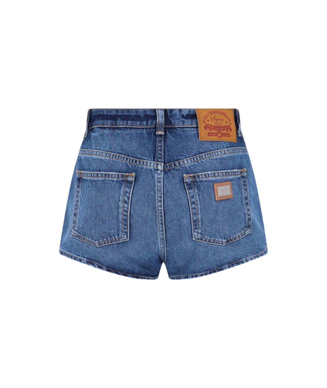 DOLCE&GABBANA Черные хлопковые шорты, фото 2