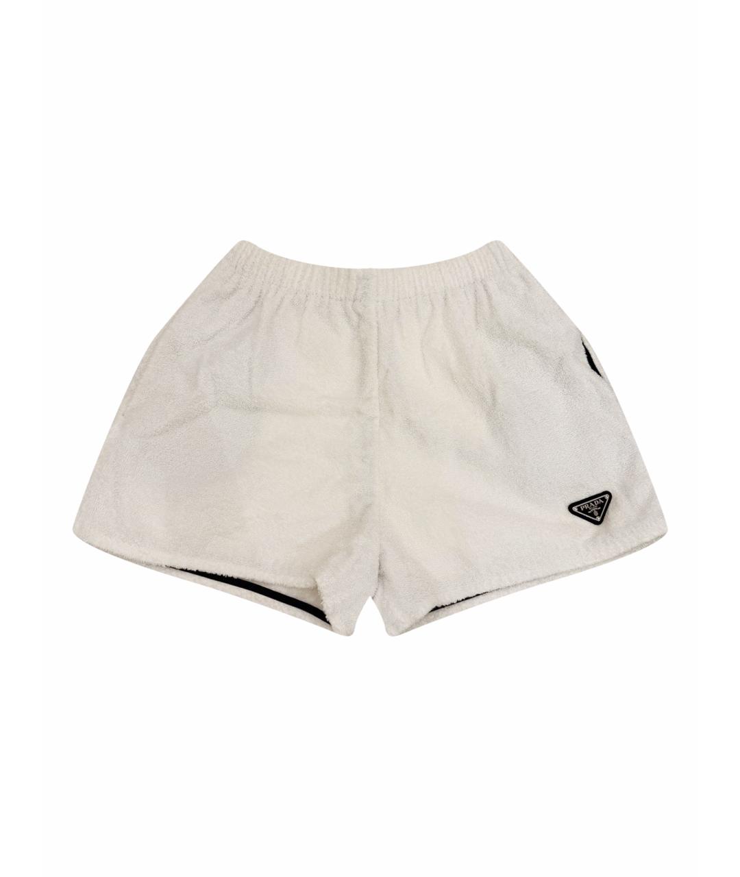 PRADA Белые полиамидовые шорты, фото 1