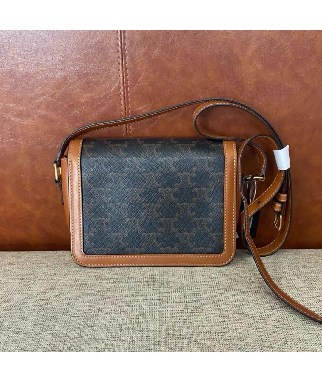 CELINE Коричневая сумка через плечо, фото 3