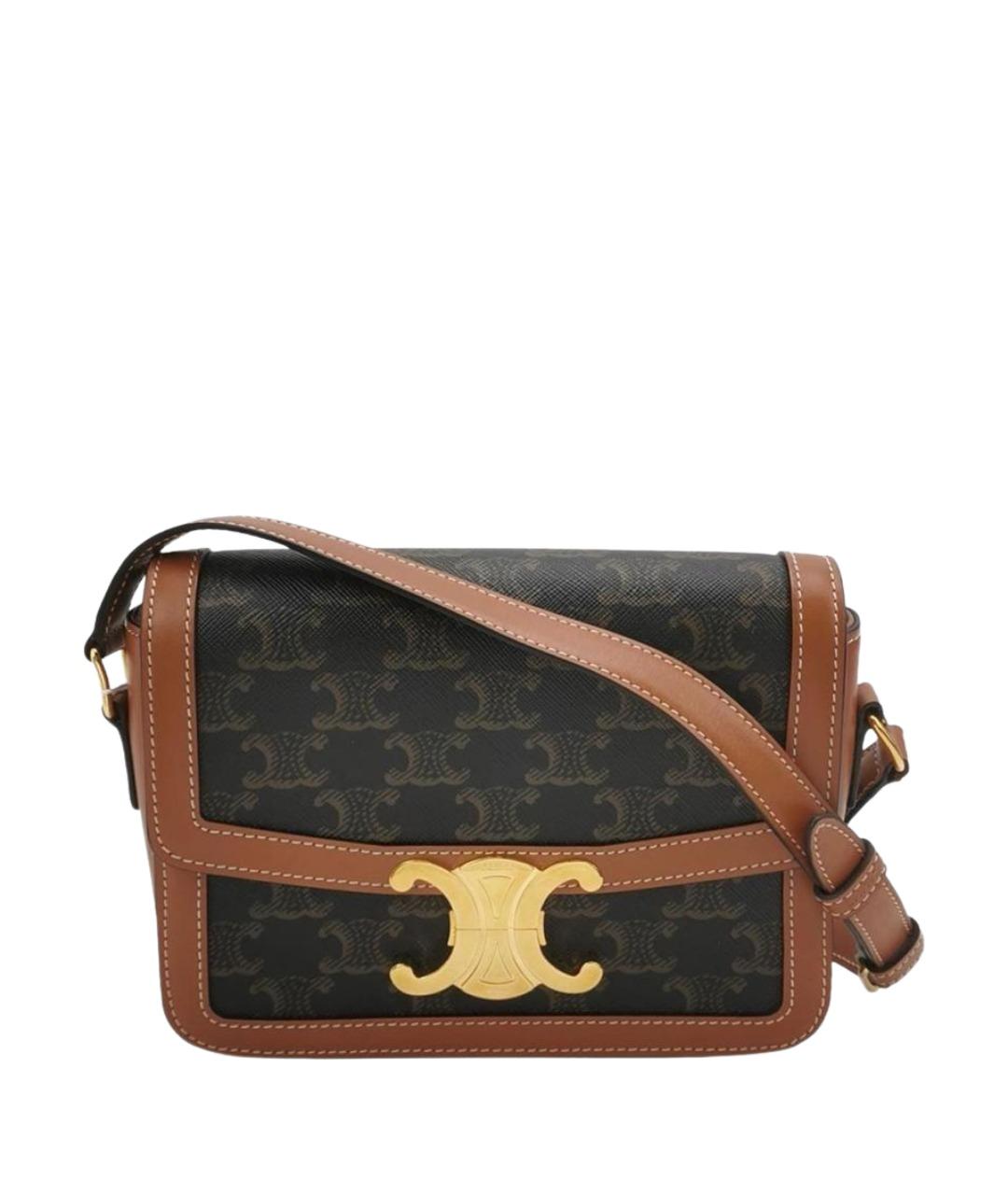 CELINE Коричневая сумка через плечо, фото 1