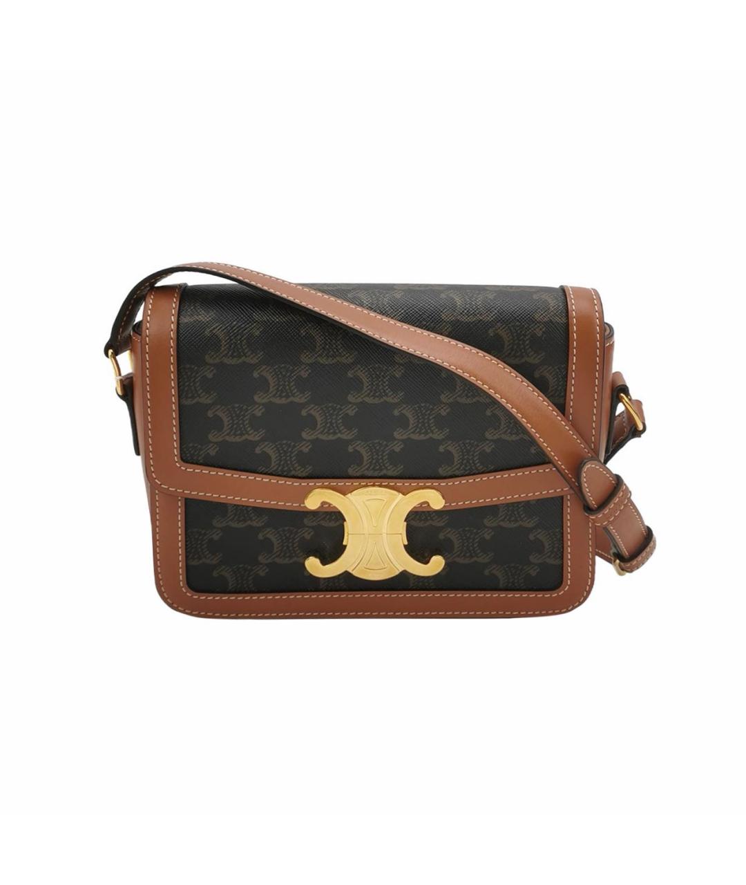 CELINE Коричневая сумка через плечо, фото 7