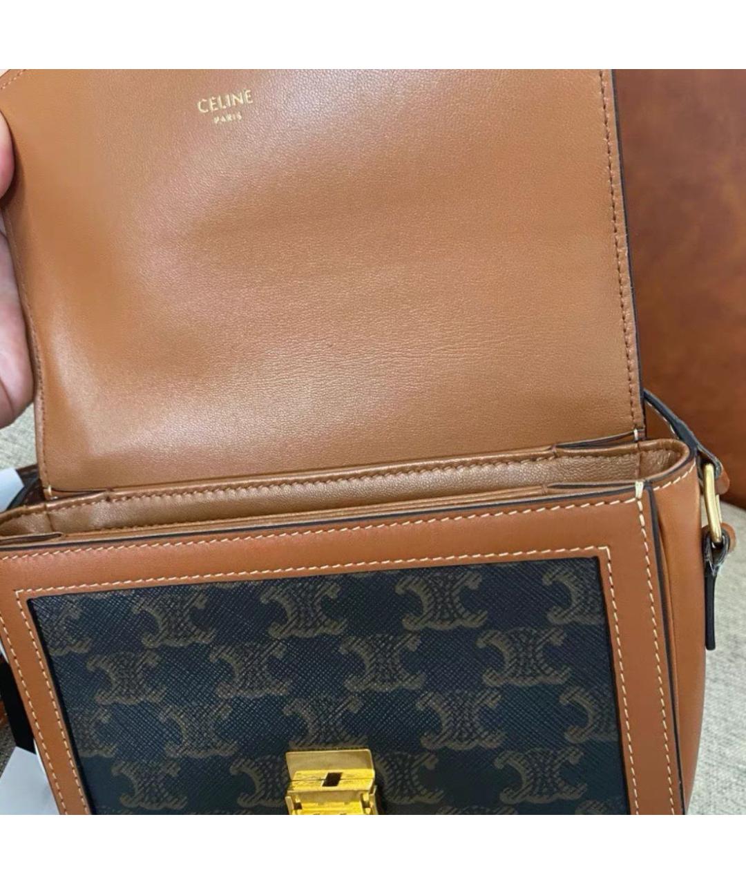 CELINE Коричневая сумка через плечо, фото 5