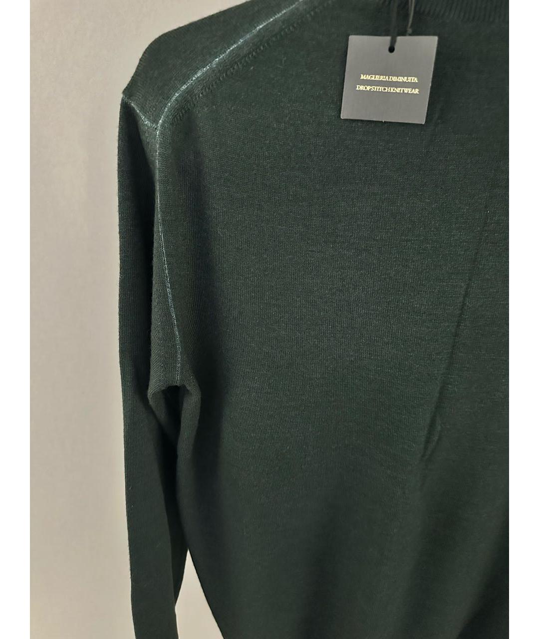 CORNELIANI Зеленая шерстяная водолазка, фото 3