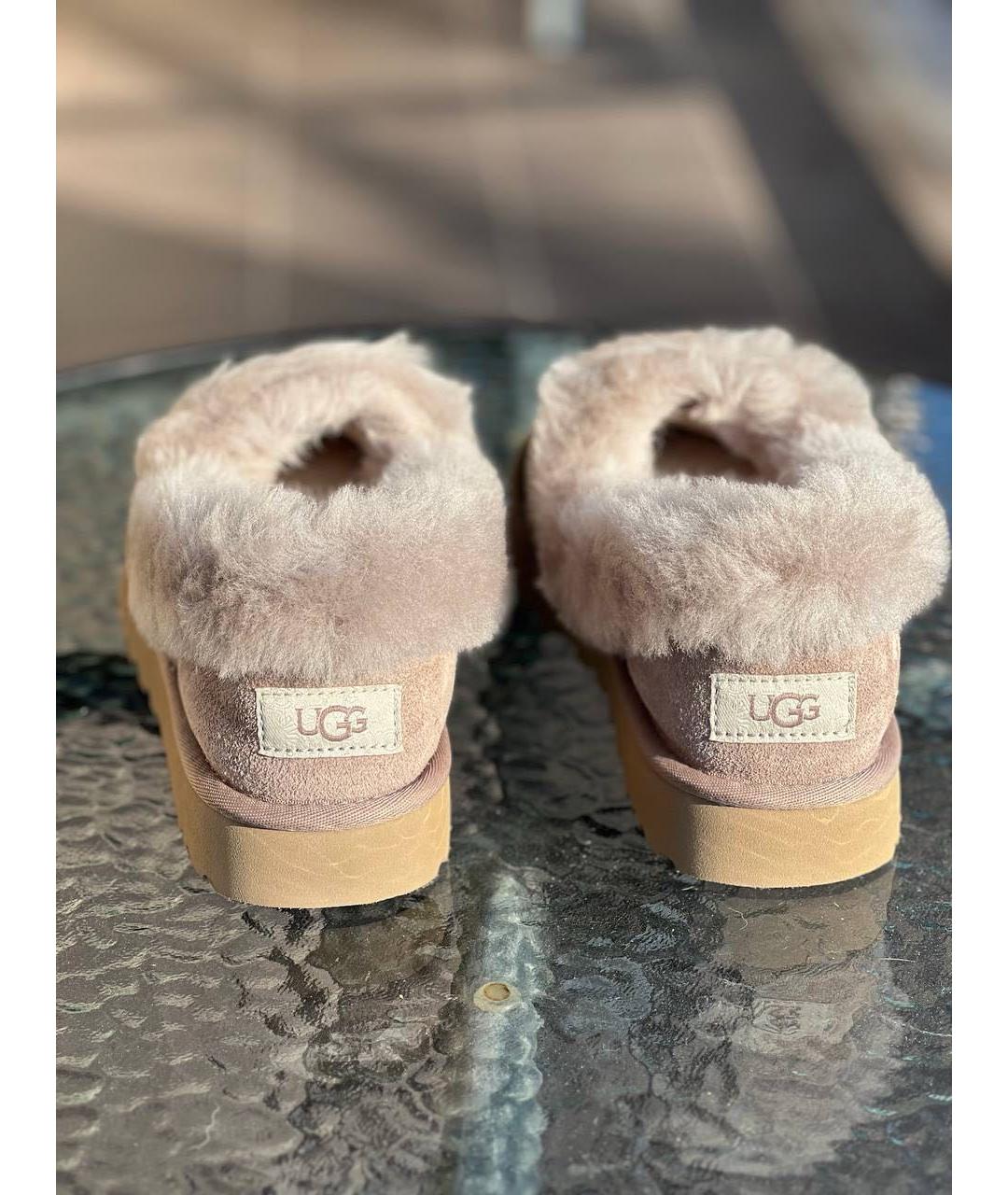 UGG AUSTRALIA Бежевые замшевые ботинки, фото 5