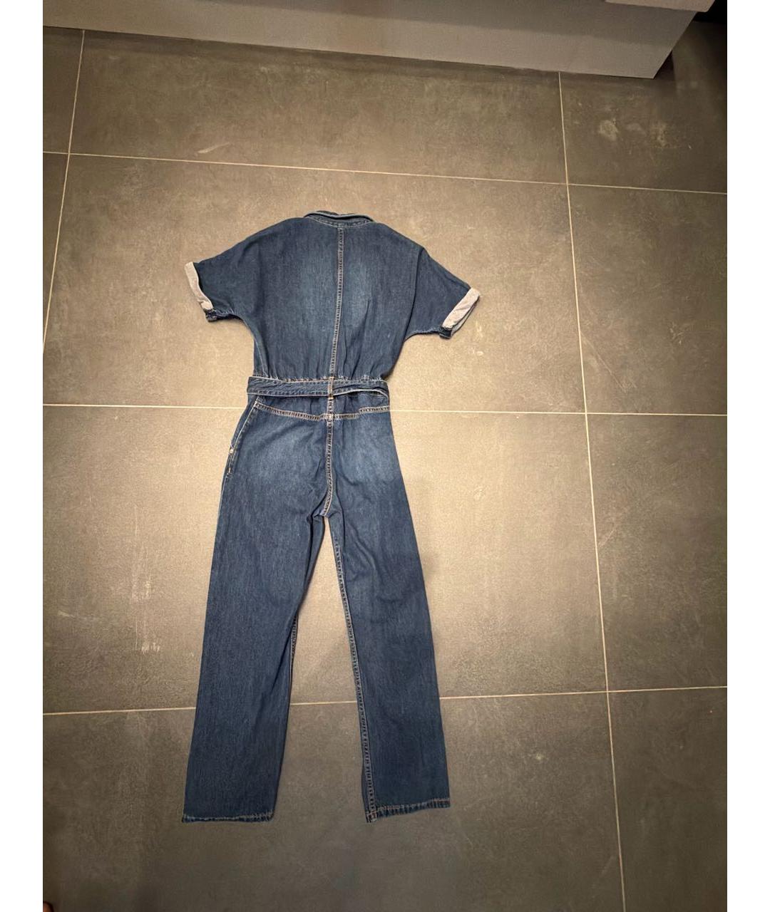 CALVIN KLEIN KIDS Темно-синий деним комбинезон, фото 2