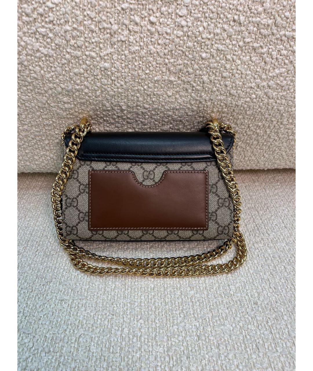 GUCCI Коричневая кожаная сумка через плечо, фото 3