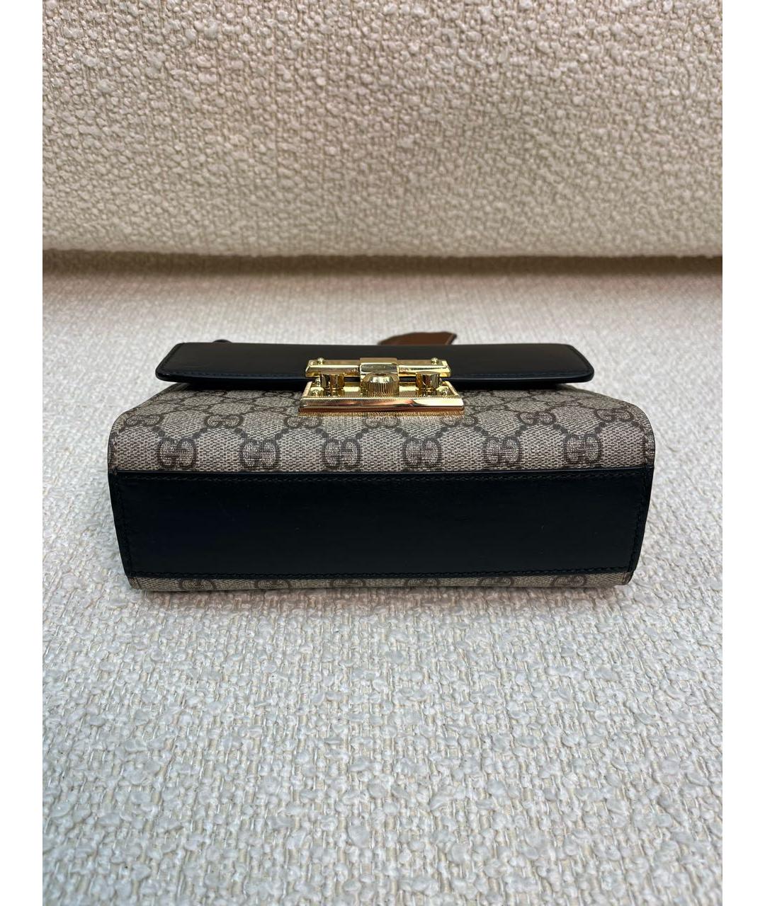 GUCCI Коричневая кожаная сумка через плечо, фото 6