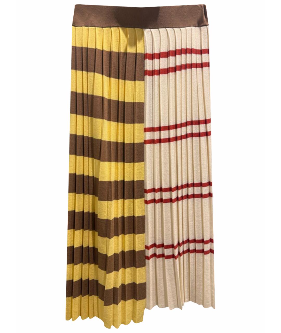 WEEKEND MAX MARA Мульти вискозная юбка миди, фото 1