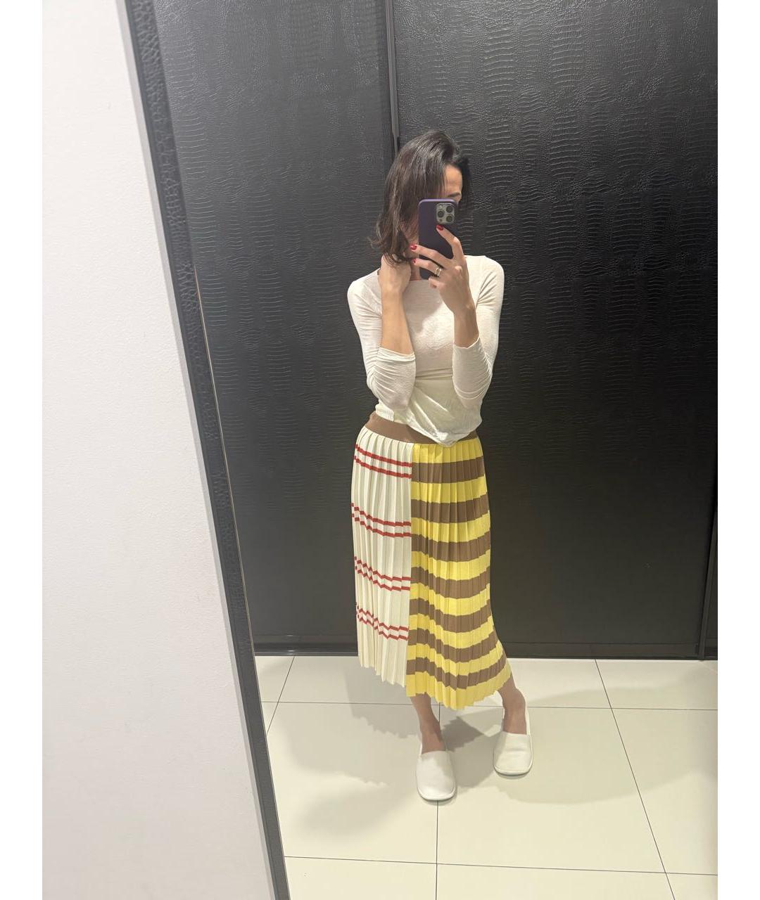 WEEKEND MAX MARA Мульти вискозная юбка миди, фото 5