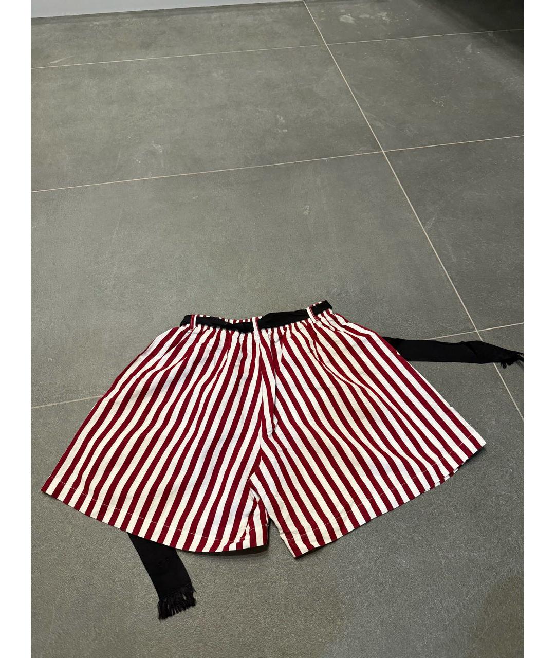 MONNALISA Бордовые вискозные брюки и шорты, фото 2