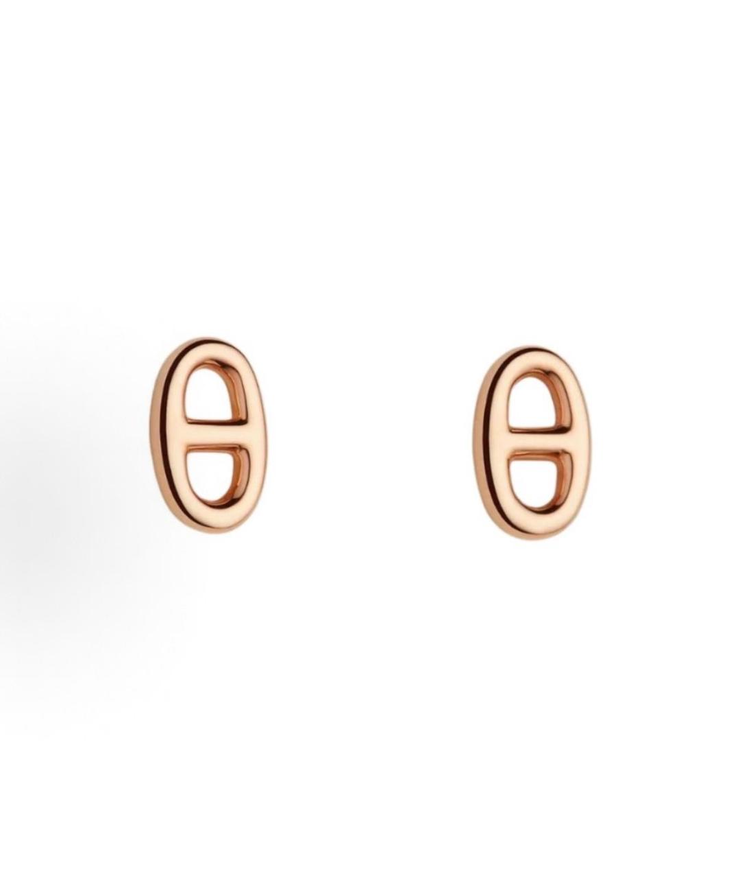 HERMES Золотые серьги из розового золота, фото 3