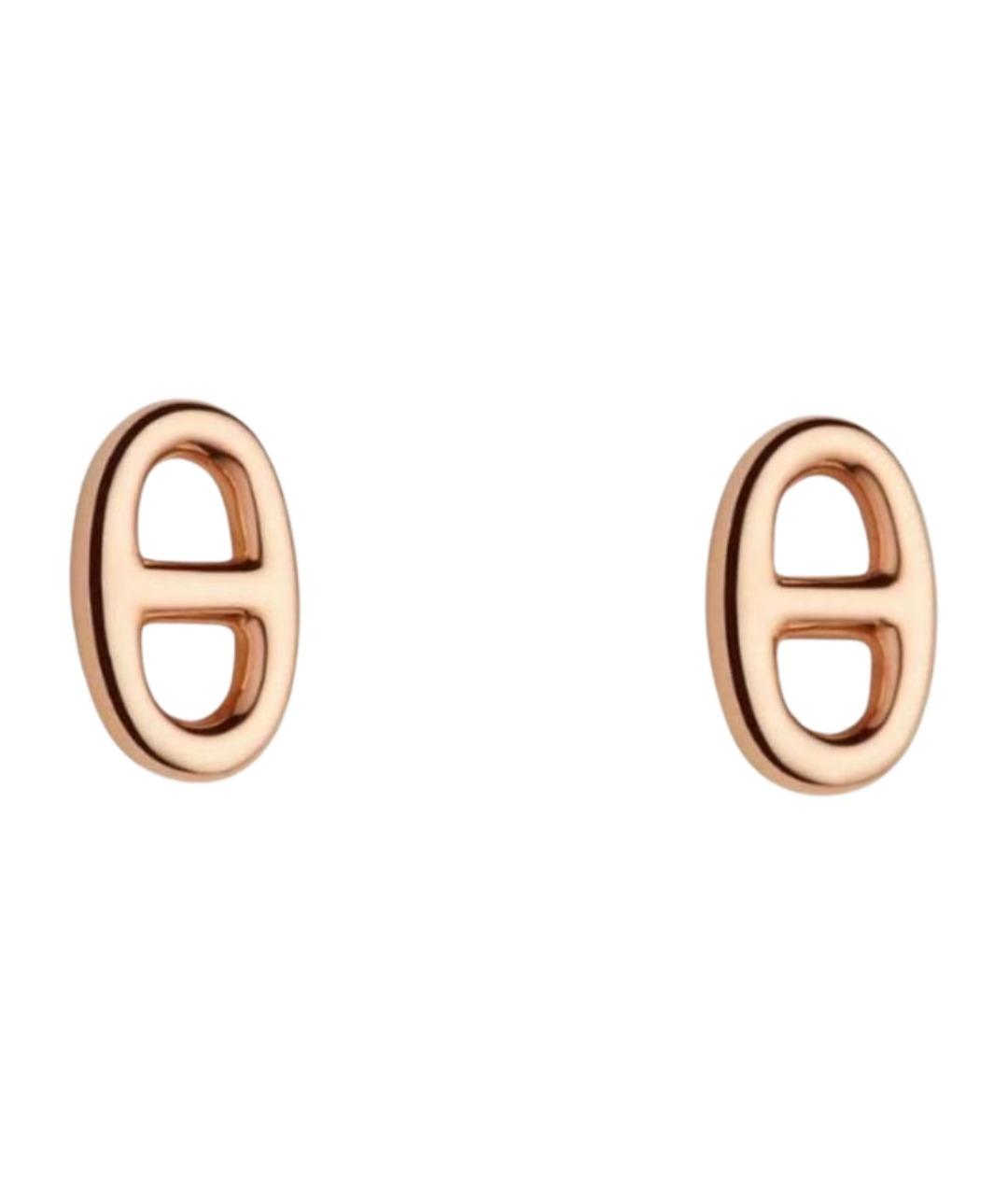 HERMES Золотые серьги из розового золота, фото 1