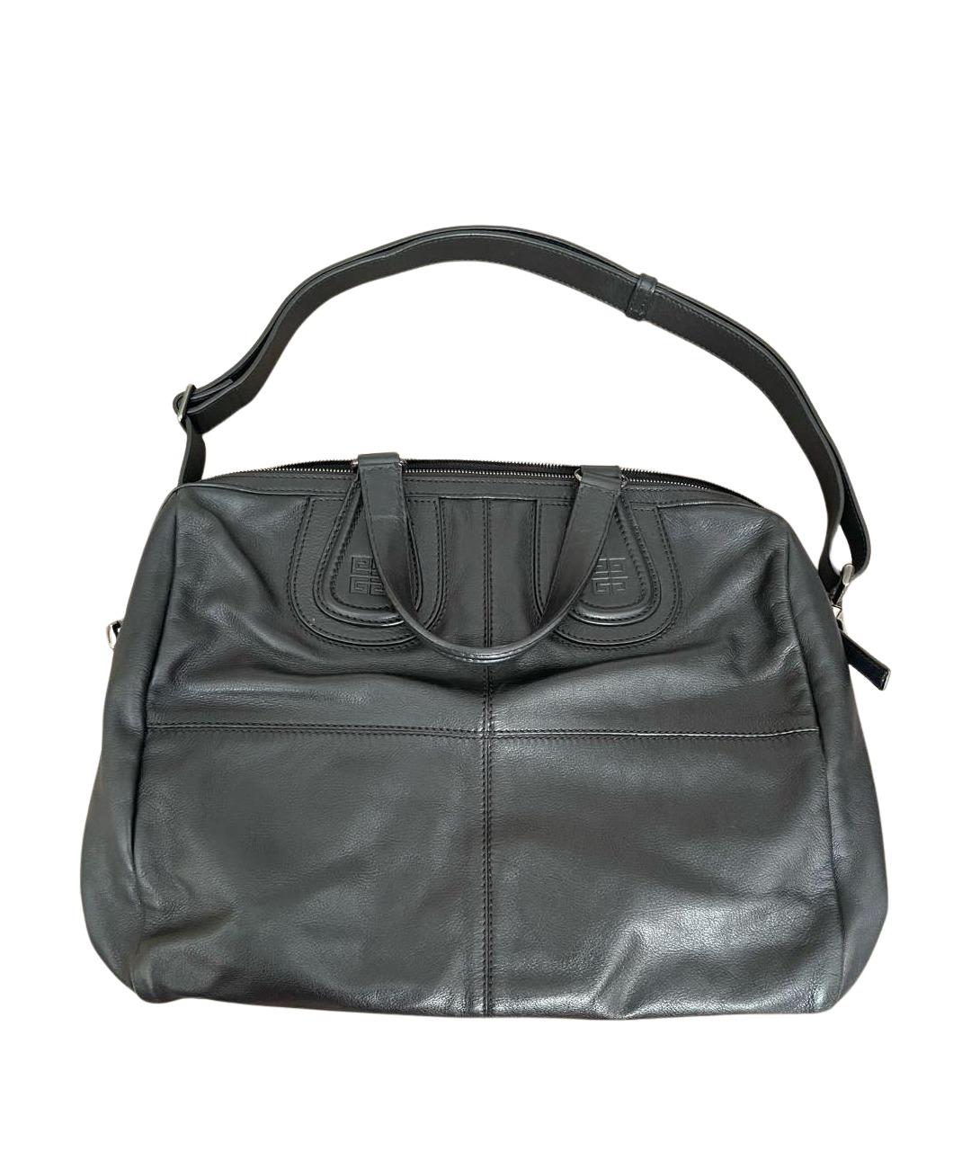 GIVENCHY Черная кожаная сумка с короткими ручками, фото 1