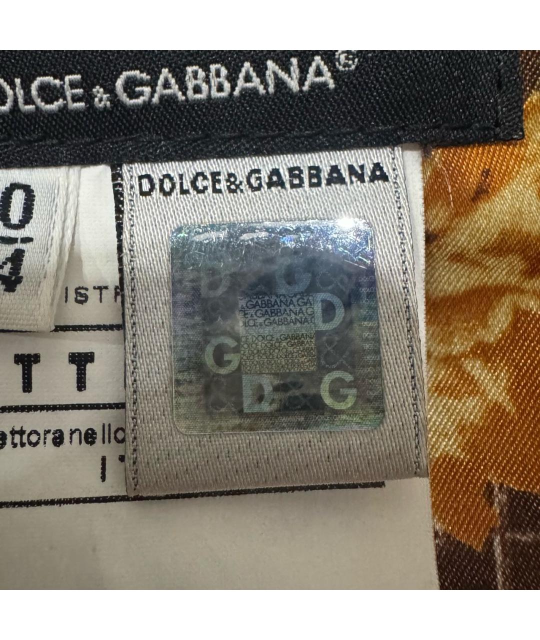 DOLCE&GABBANA Коричневая хлопковая куртка, фото 5