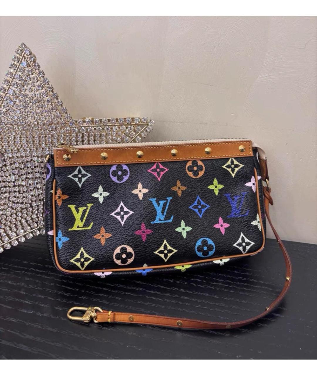 LOUIS VUITTON Черная сумка с короткими ручками, фото 3
