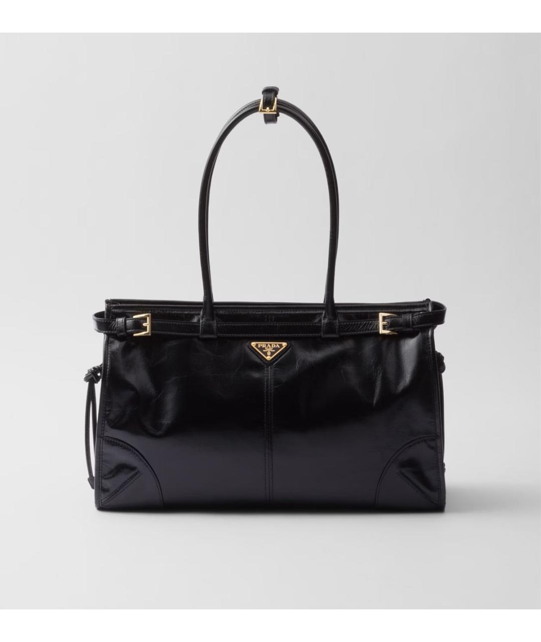 PRADA Черная кожаная сумка через плечо, фото 6
