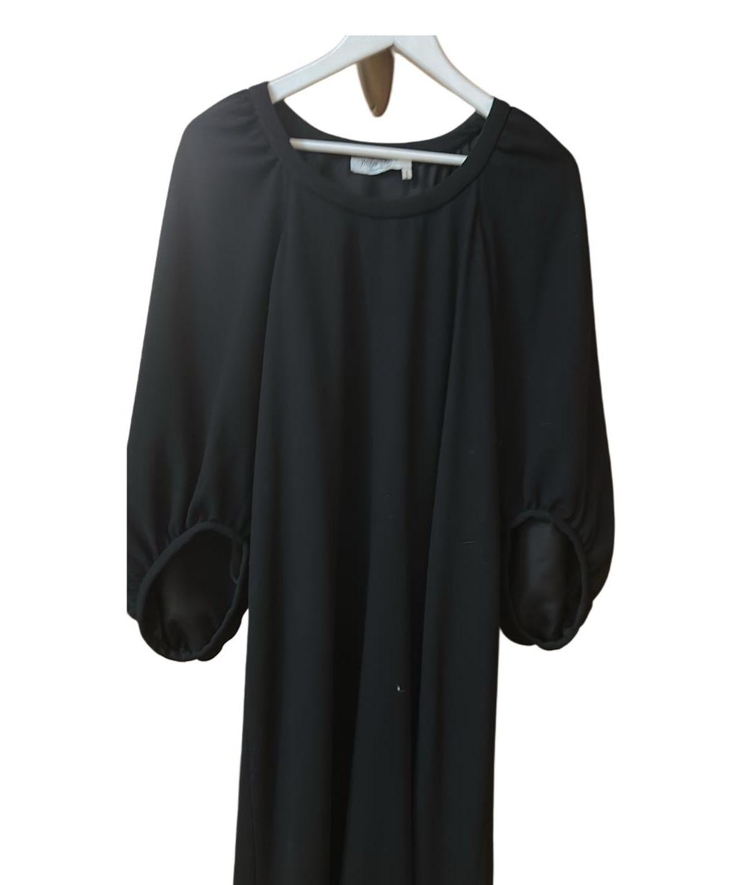 SAINT LAURENT Черное шерстяное коктейльное платье, фото 2