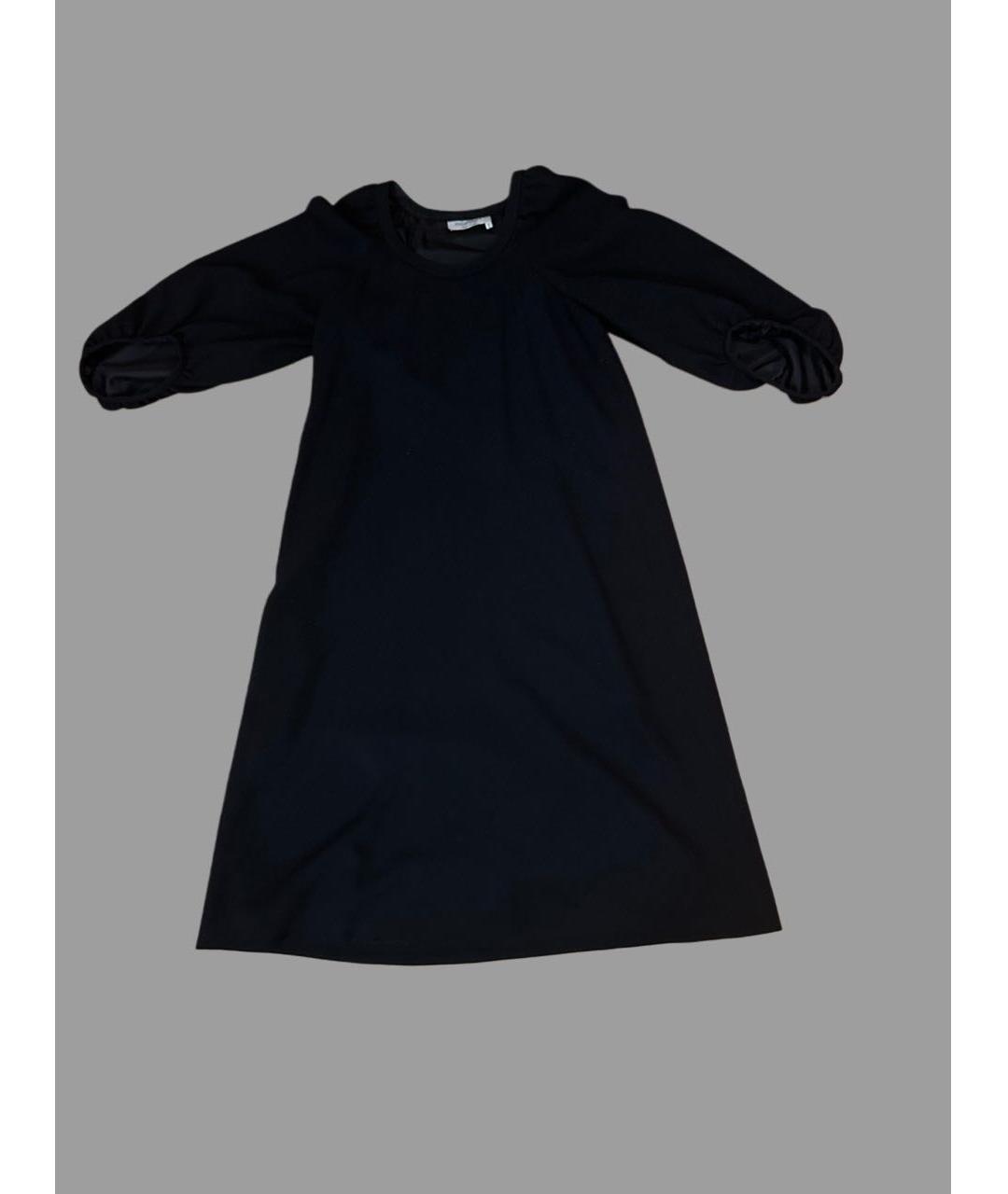 SAINT LAURENT Черное шерстяное коктейльное платье, фото 5