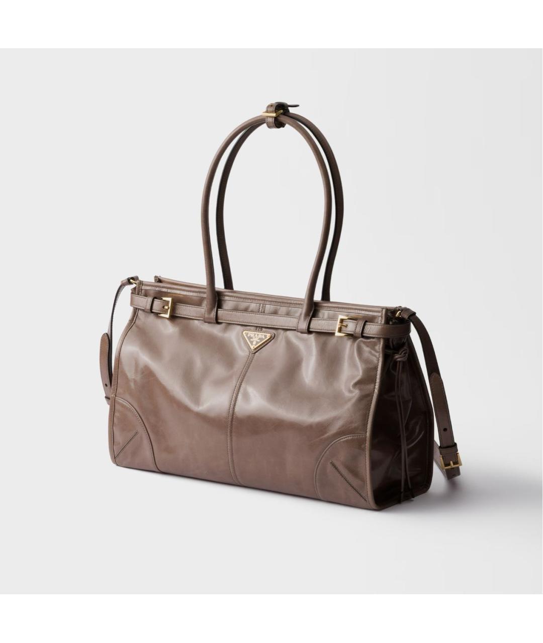 PRADA Коричневая кожаная сумка через плечо, фото 2