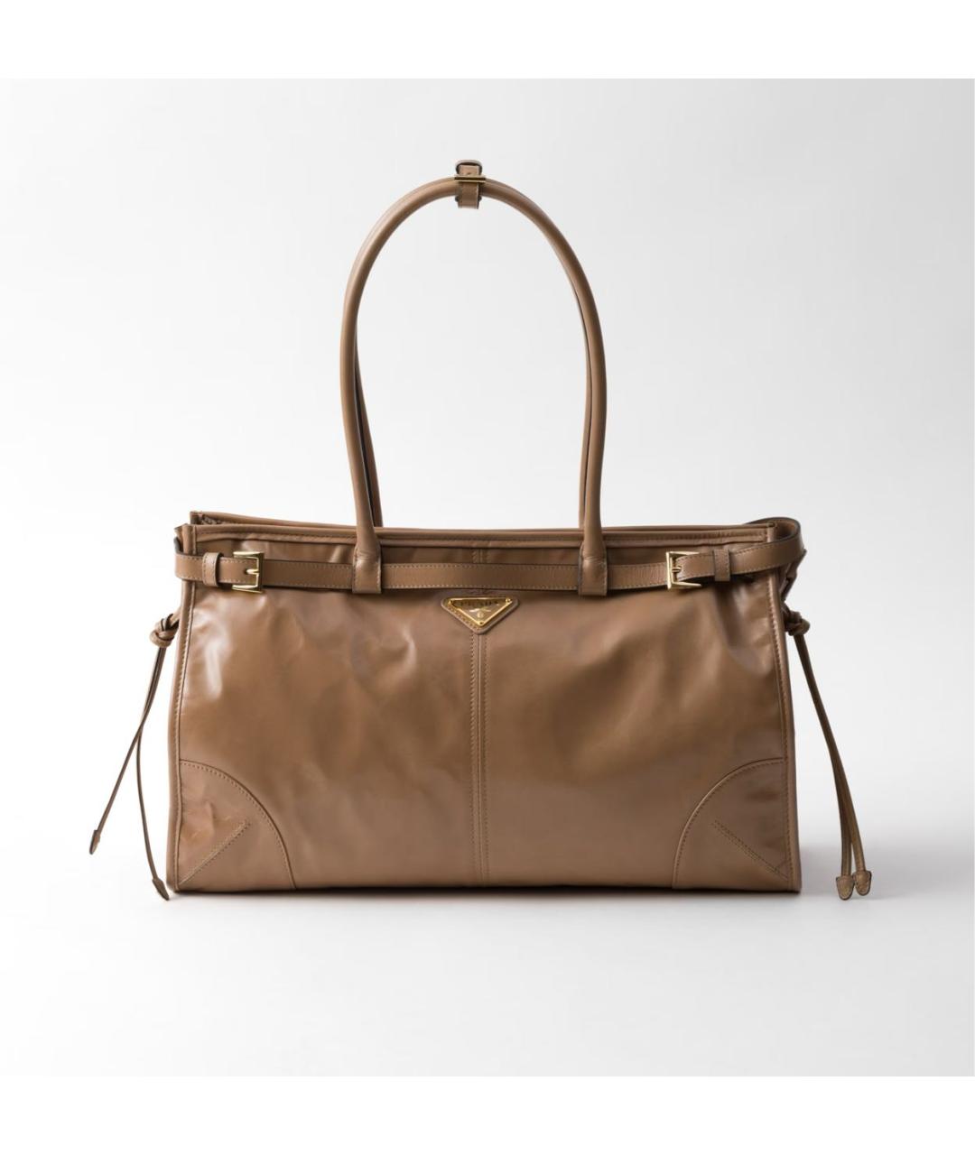 PRADA Коричневая кожаная сумка через плечо, фото 7