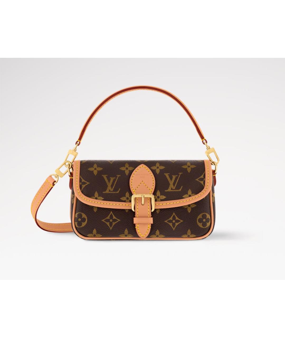 LOUIS VUITTON Коричневая сумка через плечо, фото 3