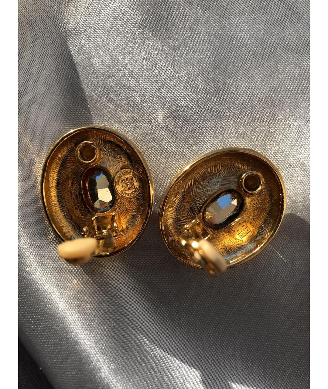 GIVENCHY Золотые металлические клипсы, фото 4