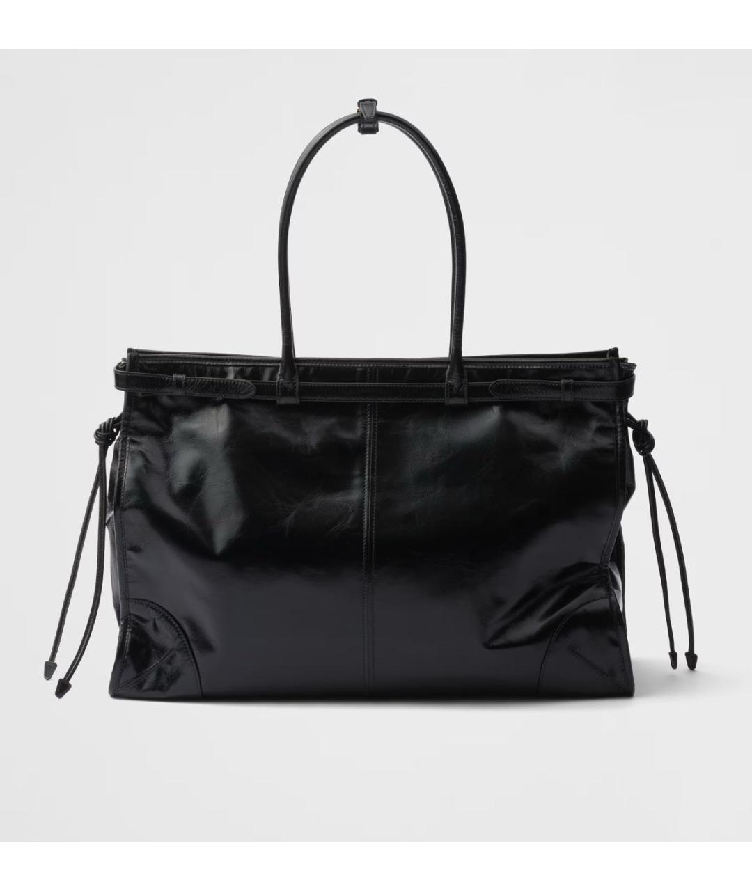 PRADA Черная кожаная сумка через плечо, фото 4