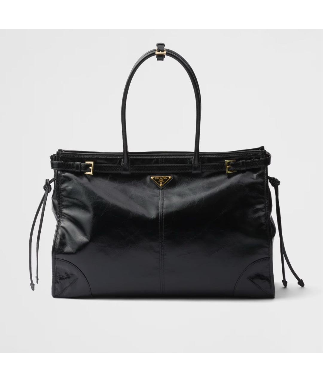 PRADA Черная кожаная сумка через плечо, фото 7