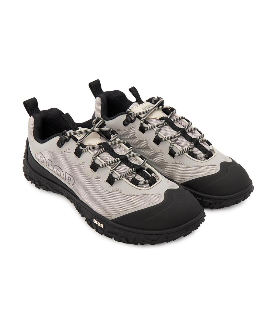 CHRISTIAN DIOR Серые низкие кроссовки / кеды, фото 3