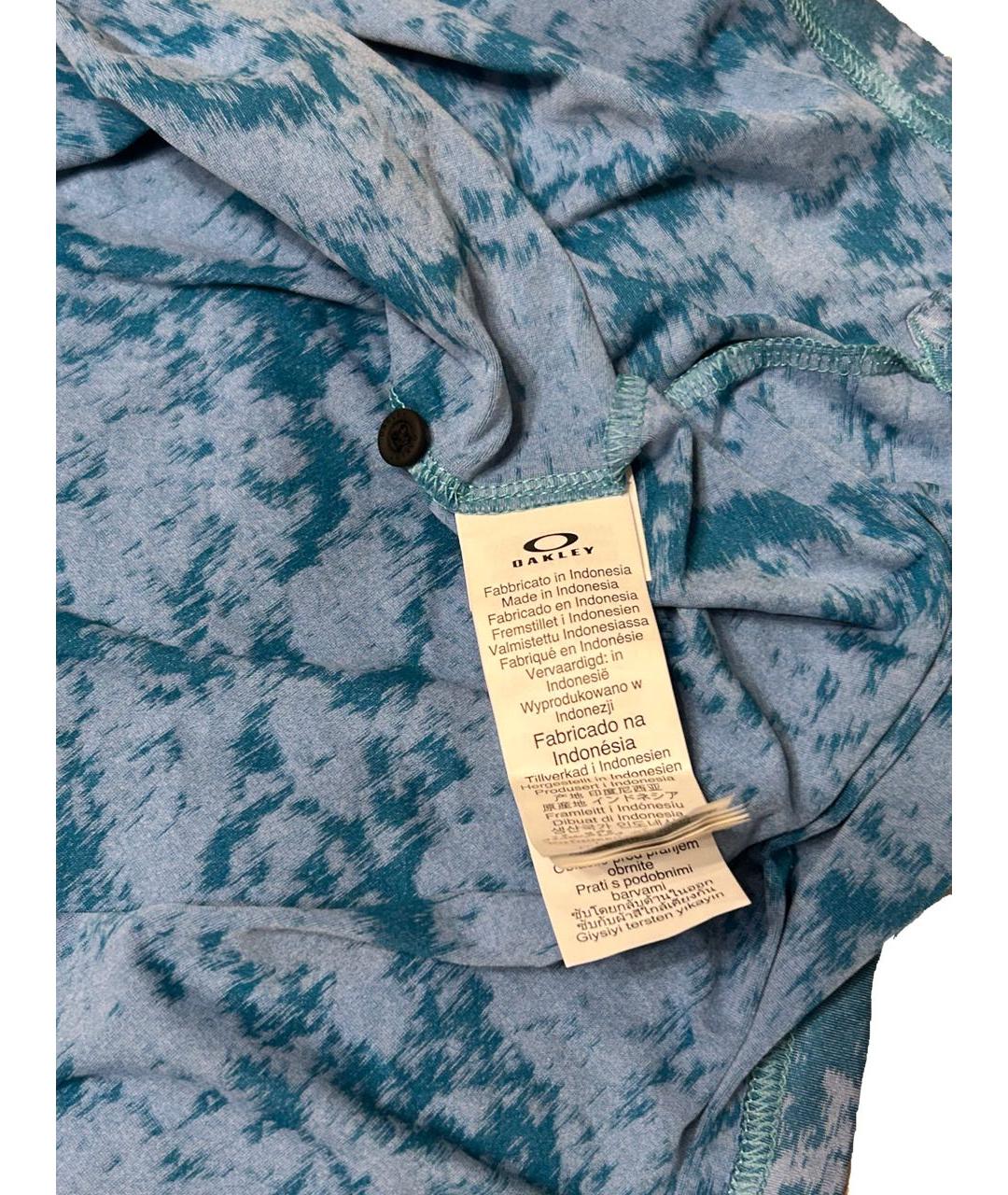 OAKLEY Бирюзовое поло с коротким рукавом, фото 3