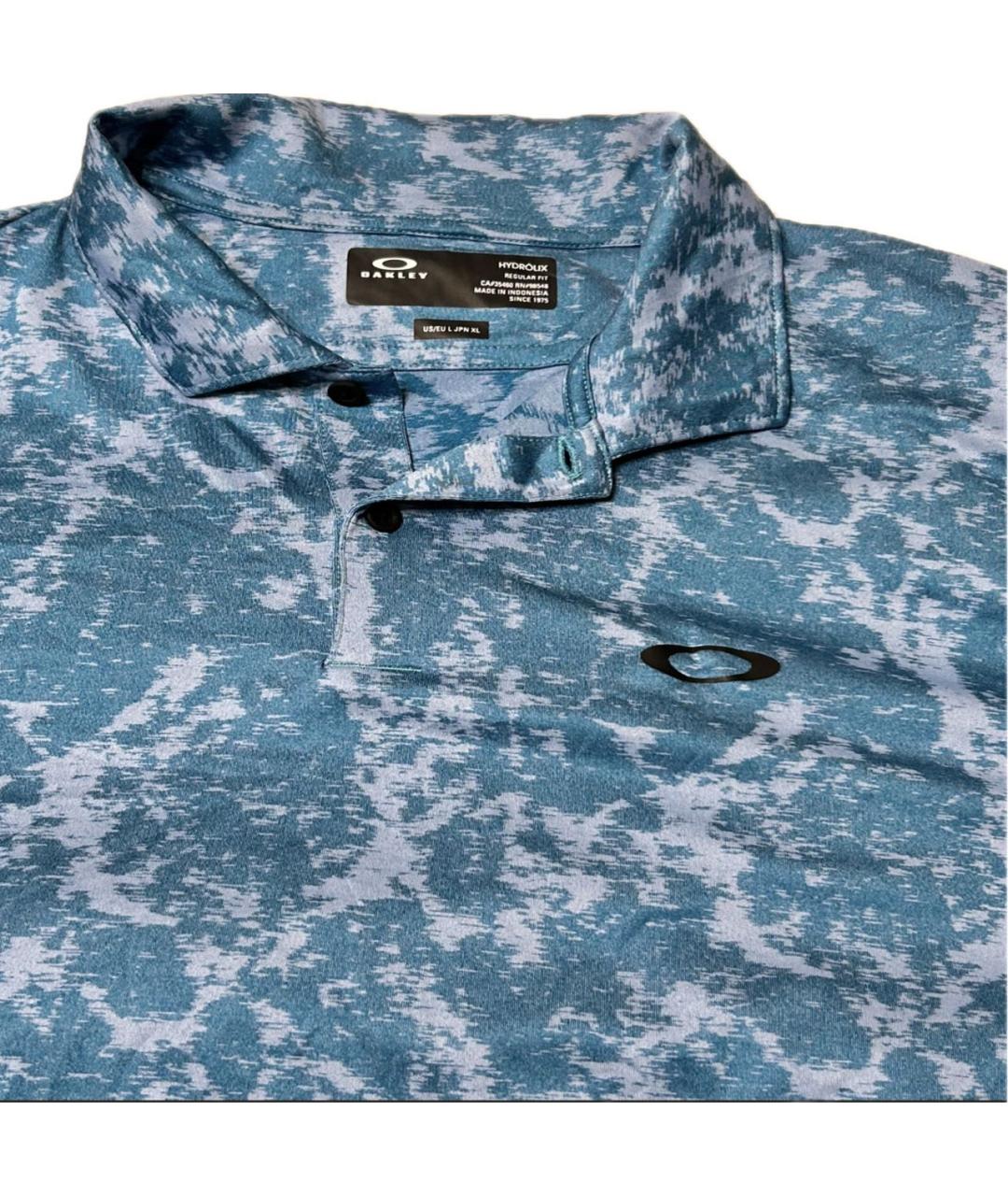 OAKLEY Бирюзовое поло с коротким рукавом, фото 2